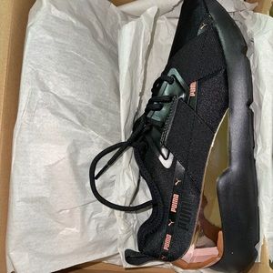 Puma black-rose gold sneakers